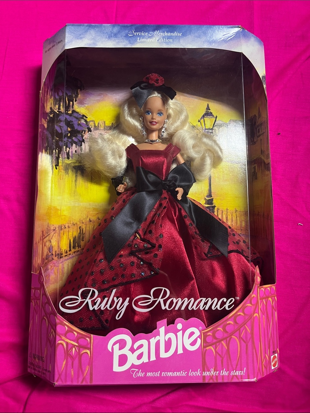 NRFB 1995 Ruby Romance Barbie Doll Limited Edition Service Merchandise